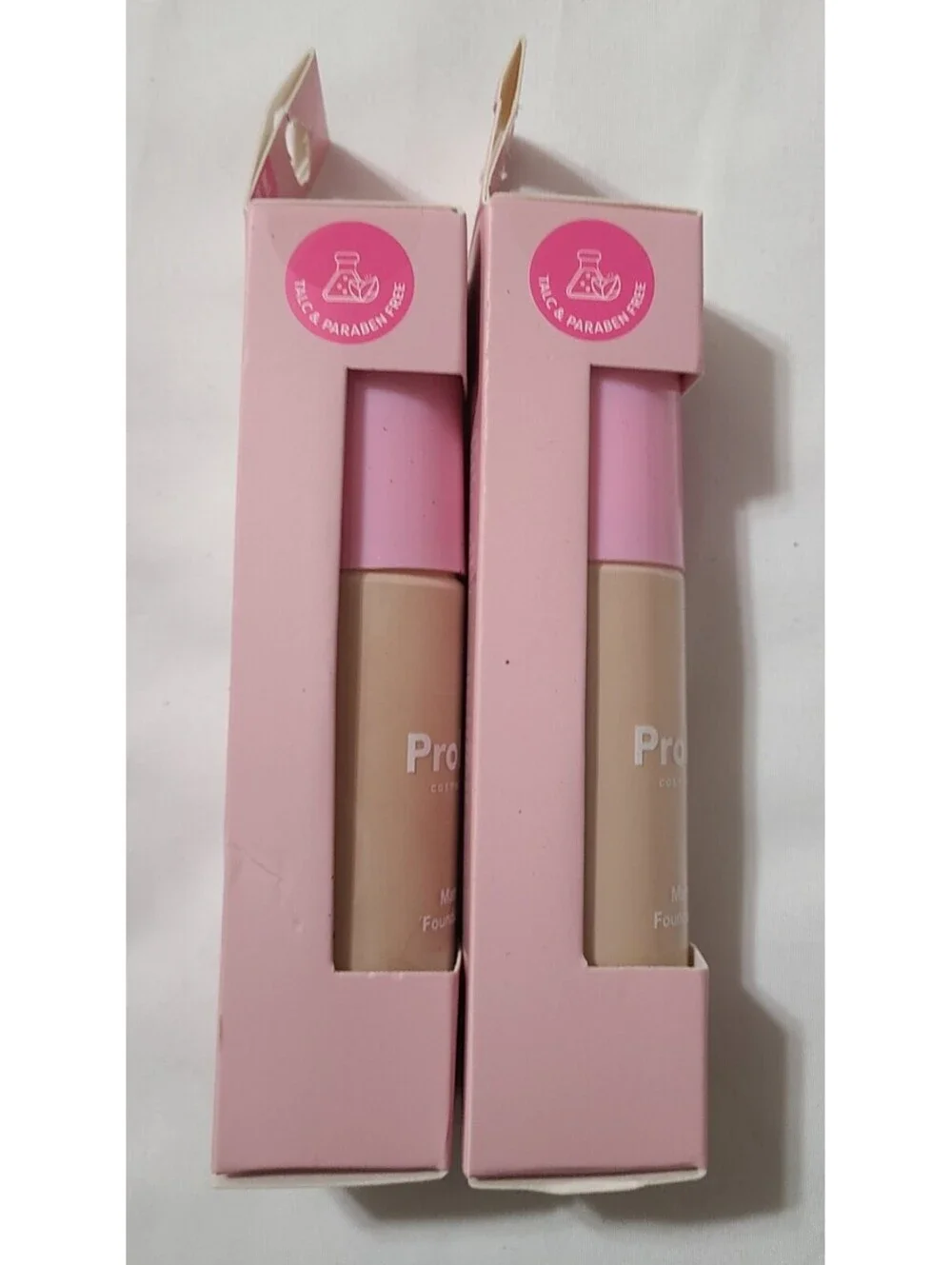 2pk Prolux Cosmetics Matte Foundation  Ivory Shade Face Skin Makeup Coverup NEW